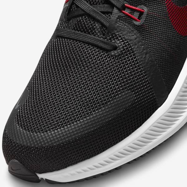 Nike Quest 4 Weg Hardloopschoenen Heren Zwart Wit Donkergrijs Rood | NK751SER