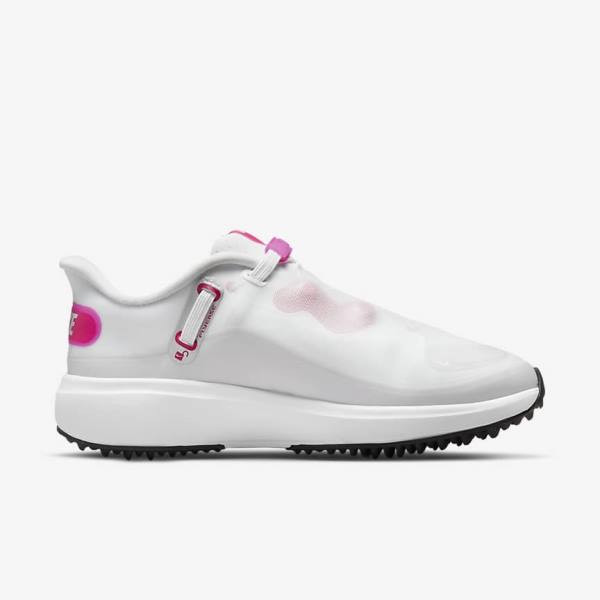 Nike React Ace Tour Golfschoenen Dames Wit Zwart Roze | NK602NHU