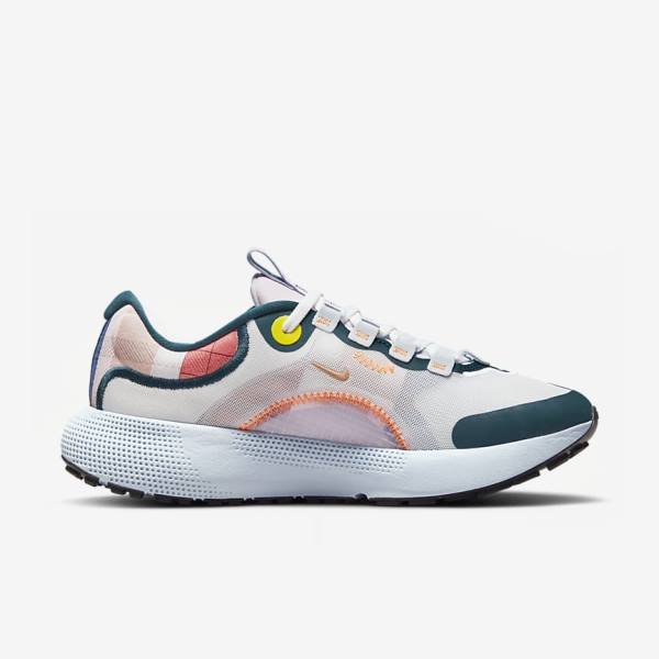 Nike React Escape Run Weg Hardloopschoenen Dames Wit Blauw Zwart Roze | NK037NJC