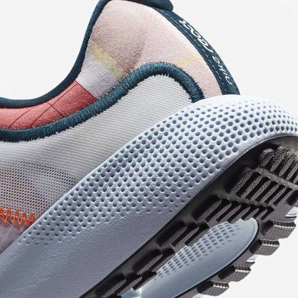 Nike React Escape Run Weg Hardloopschoenen Dames Wit Blauw Zwart Roze | NK037NJC