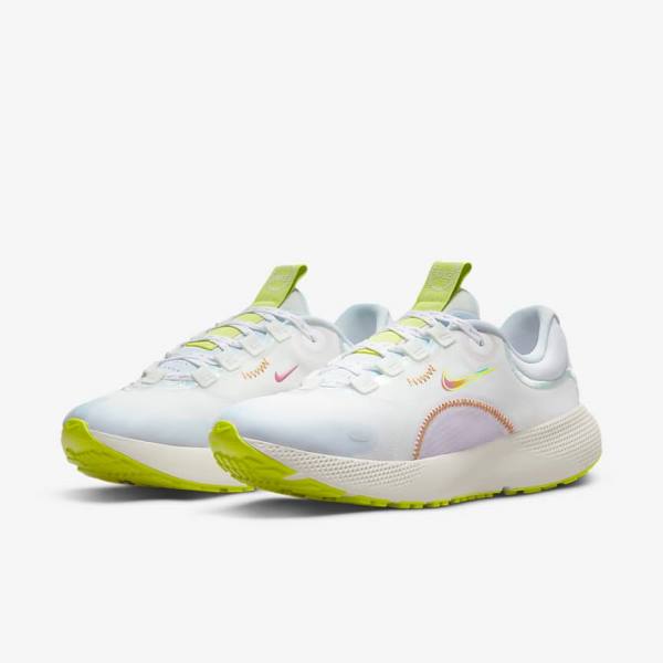 Nike React Escape Run Weg Hardloopschoenen Dames Wit Groen Gekleurd | NK578EPW