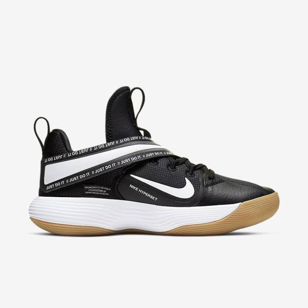 Nike React HyperSet Indoor Court Fitness Schoenen Heren Zwart Lichtbruin Wit | NK185VKC