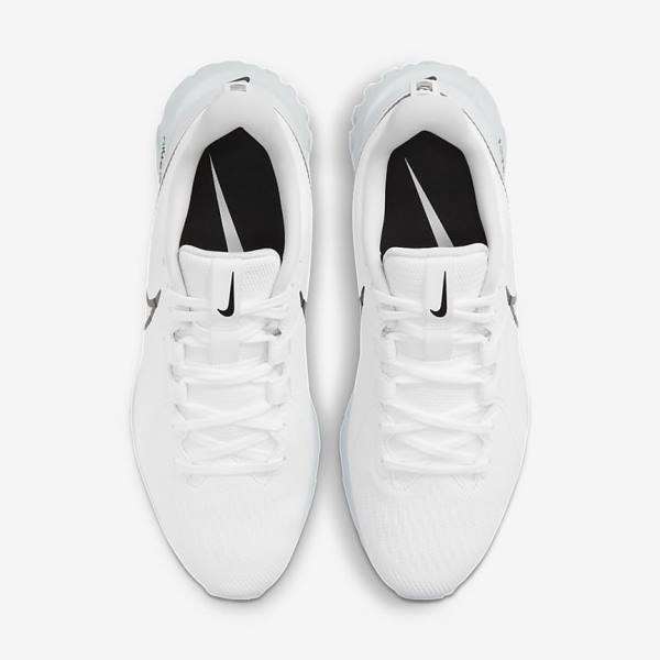 Nike React Infinity Pro Golfschoenen Heren Wit Metal Platina Zwart | NK018OPT