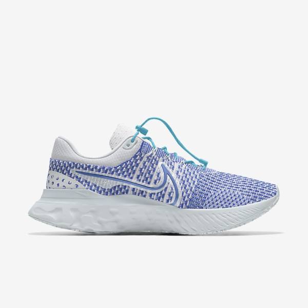 Nike React Infinity Run 3 By You Custom Weg Hardloopschoenen Dames Wit Blauw Wit | NK024YMW