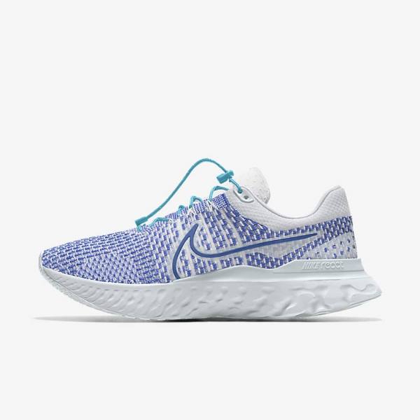 Nike React Infinity Run 3 By You Custom Weg Hardloopschoenen Dames Wit Blauw Wit | NK024YMW