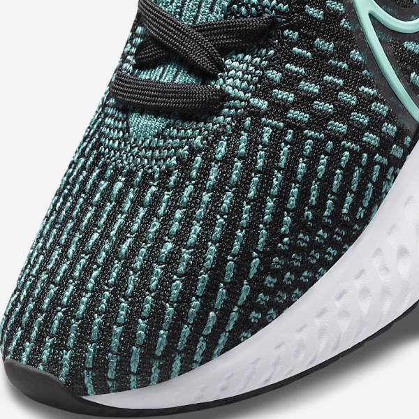 Nike React Infinity Run Flyknit 3 Weg Hardloopschoenen Dames Zwart Roze Turquoise Turquoise | NK358OMV