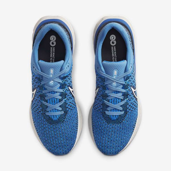 Nike React Infinity Run Flyknit 3 Weg Hardloopschoenen Heren Blauw Zwart | NK547BOA