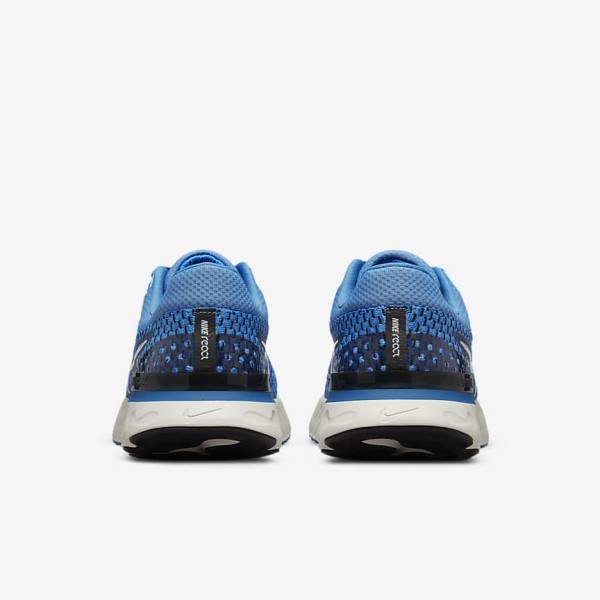 Nike React Infinity Run Flyknit 3 Weg Hardloopschoenen Heren Blauw Zwart | NK547BOA