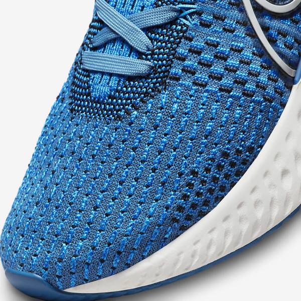 Nike React Infinity Run Flyknit 3 Weg Hardloopschoenen Heren Blauw Zwart | NK547BOA