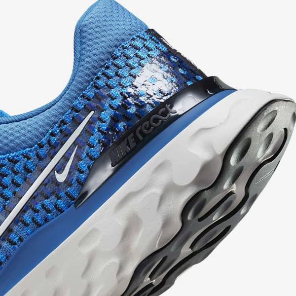 Nike React Infinity Run Flyknit 3 Weg Hardloopschoenen Heren Blauw Zwart | NK547BOA