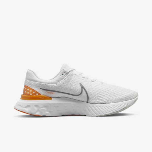 Nike React Infinity Run Flyknit 3 Weg Hardloopschoenen Heren Wit Grijs | NK564ZNT