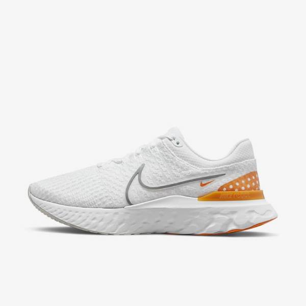 Nike React Infinity Run Flyknit 3 Weg Hardloopschoenen Heren Wit Grijs | NK564ZNT