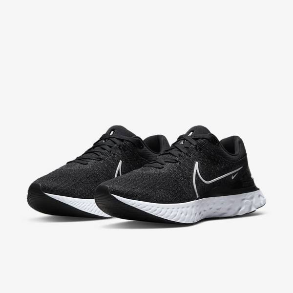 Nike React Infinity Run Flyknit 3 Weg Hardloopschoenen Heren Zwart Wit | NK693LCY