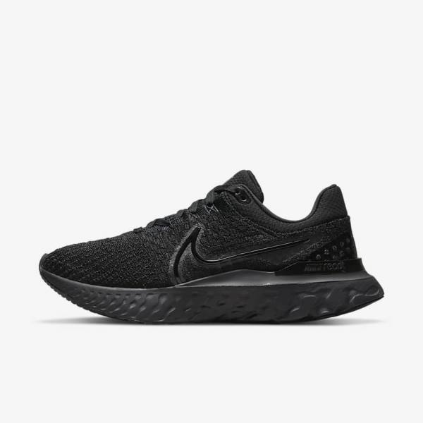 Nike React Infinity Run Flyknit 3 Weg Hardloopschoenen Dames Zwart | NK739XTR