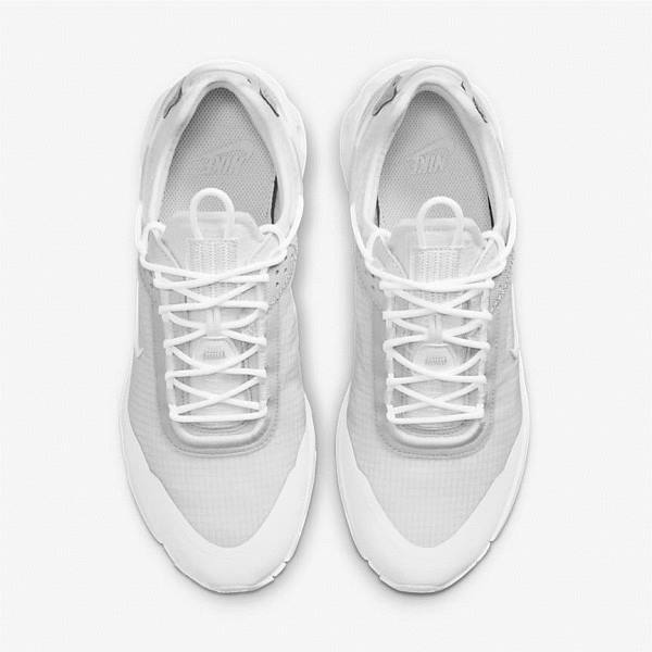 Nike React Live Sneakers Heren Wit Platina Wit | NK357BVO