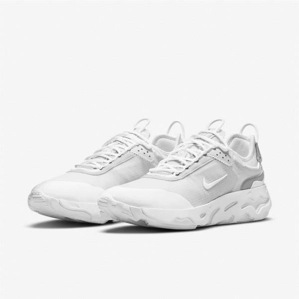 Nike React Live Sneakers Heren Wit Platina Wit | NK357BVO