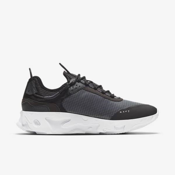 Nike React Live Sneakers Heren Zwart Donkergrijs Wit | NK839KYH