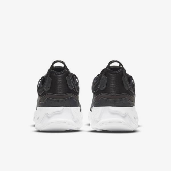 Nike React Live Sneakers Heren Zwart Donkergrijs Wit | NK839KYH