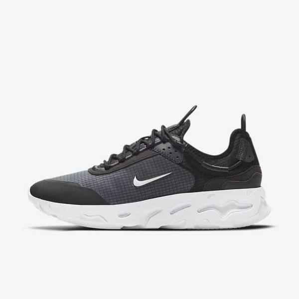 Nike React Live Sneakers Heren Zwart Donkergrijs Wit | NK839KYH