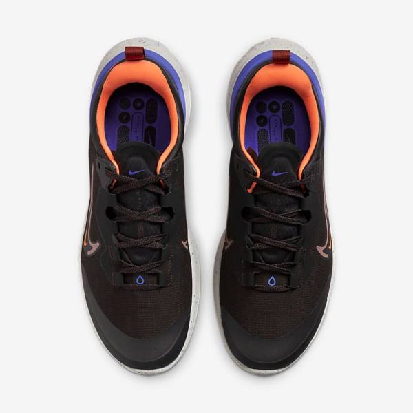 Nike React Miler 2 Shield Weatherised Weg Hardloopschoenen Heren Zwart Oranje Indigo | NK704GUM