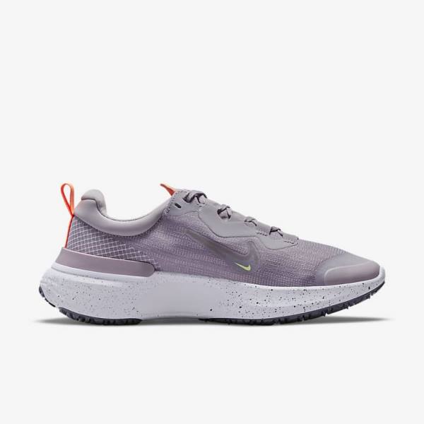 Nike React Miler 2 Shield Weatherised Weg Hardloopschoenen Dames Grijs Oranje Paars | NK925HMZ