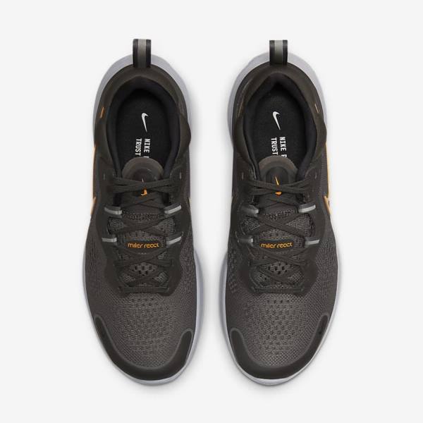 Nike React Miler 2 Weg Hardloopschoenen Heren Grijs Zwart Grijs | NK258NGY