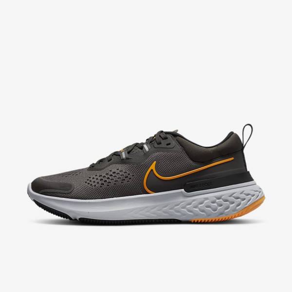 Nike React Miler 2 Weg Hardloopschoenen Heren Grijs Zwart Grijs | NK258NGY