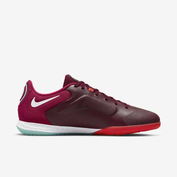 Nike React Tiempo Legend 9 Pro IC Indoor-Court Voetbalschoenen Dames Rood Lichtrood Wit | NK405BON