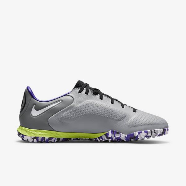 Nike React Tiempo Legend 9 Pro TF Turf Voetbalschoenen Heren Lichtgrijs Wit | NK017ALE