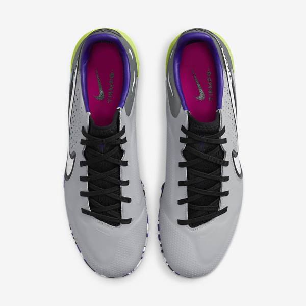 Nike React Tiempo Legend 9 Pro TF Turf Voetbalschoenen Dames Lichtgrijs Wit | NK291ZPK