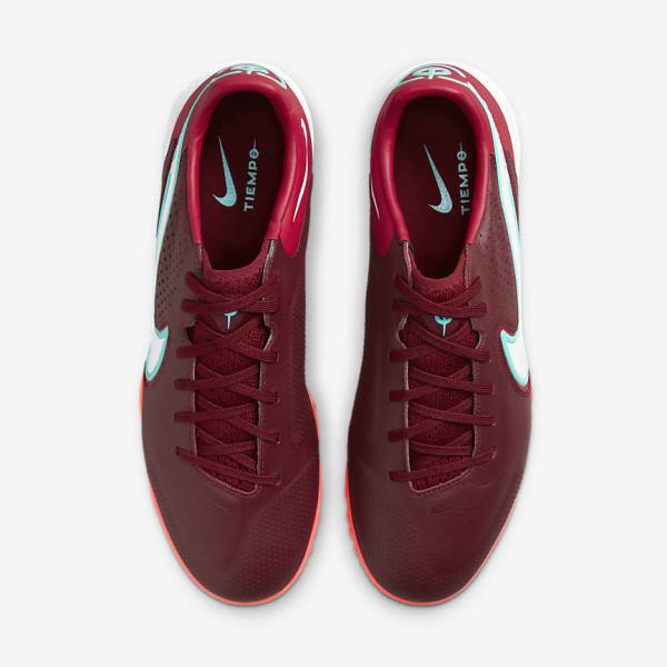 Nike React Tiempo Legend 9 Pro TF Turf Voetbalschoenen Heren Rood Lichtrood Wit | NK621TAB