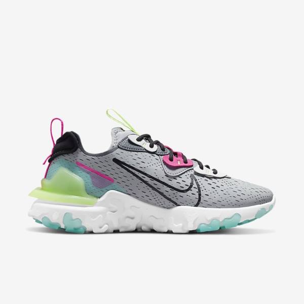 Nike React Vision Sneakers Dames Grijs Roze Zwart | NK641PTN