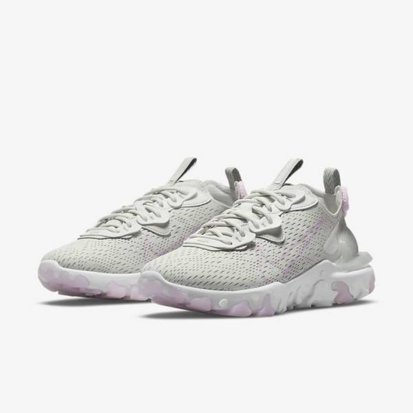 Nike React Vision Sneakers Dames Lichtbeige Wit Roze | NK280IAF