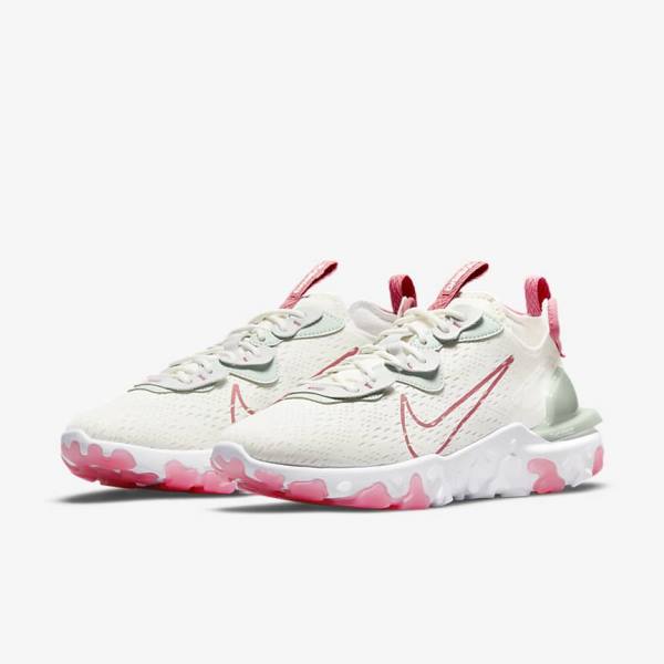 Nike React Vision Sneakers Dames Platina Roze | NK870WAQ