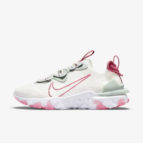 Nike React Vision Sneakers Dames Platina Roze | NK870WAQ