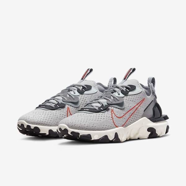 Nike React Vision Sneakers Heren Grijs Lichtgrijs Oranje | NK860YRL