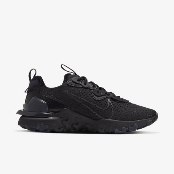 Nike React Vision Sneakers Heren Zwart Donkergrijs | NK043OVU