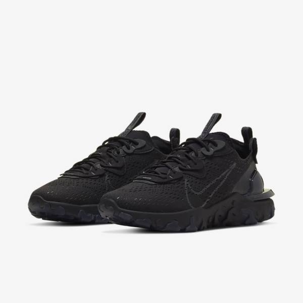 Nike React Vision Sneakers Heren Zwart Donkergrijs | NK043OVU