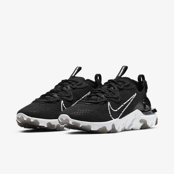 Nike React Vision Sneakers Heren Zwart Wit | NK690ECX