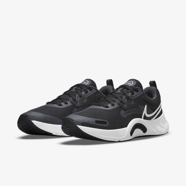 Nike Renew Retaliation TR 3 Fitness Schoenen Heren Zwart Donkergrijs Wit | NK562MQS