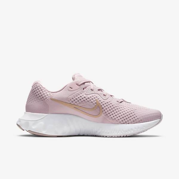 Nike Renew Run 2 Weg Hardloopschoenen Dames Lichtpaars Wit Metal Rood Bruin | NK862MRZ