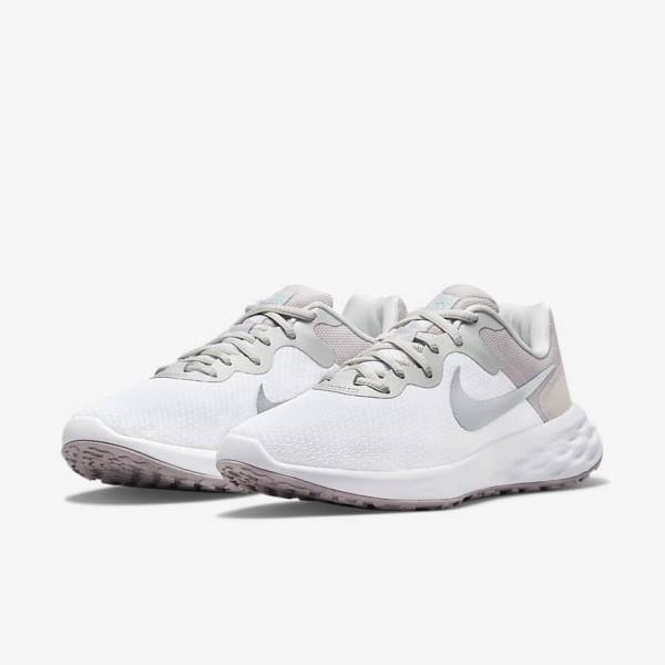 Nike Revolution 6 Next Nature Premium Weg Hardloopschoenen Dames Wit Grijs | NK962JOC