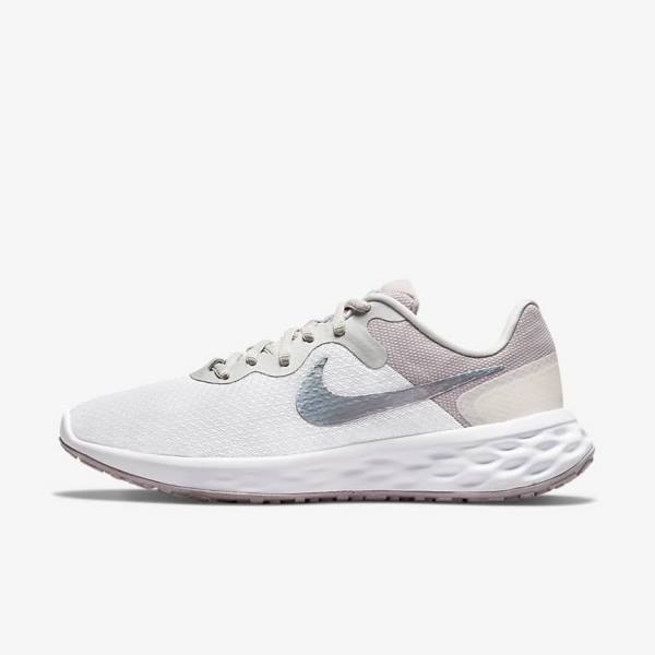 Nike Revolution 6 Next Nature Premium Weg Hardloopschoenen Dames Wit Grijs | NK962JOC