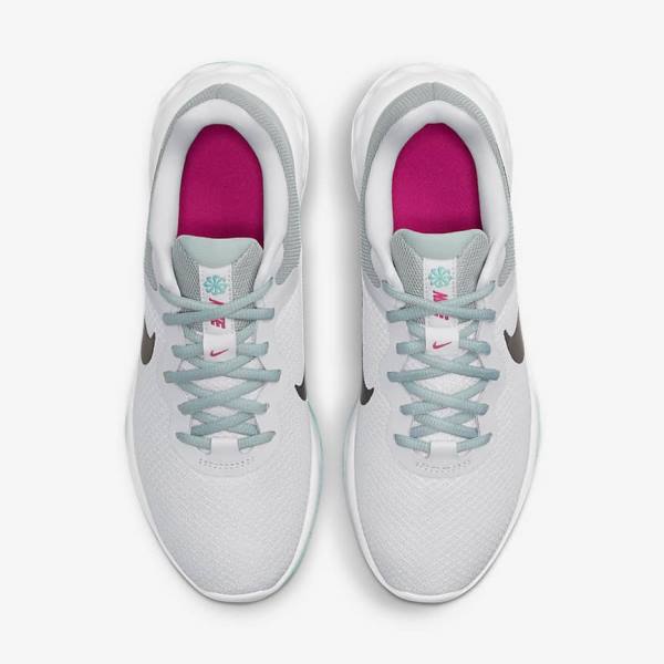 Nike Revolution 6 Next Nature Weg Hardloopschoenen Dames Olijfgroen Roze Grijs | NK165SBY