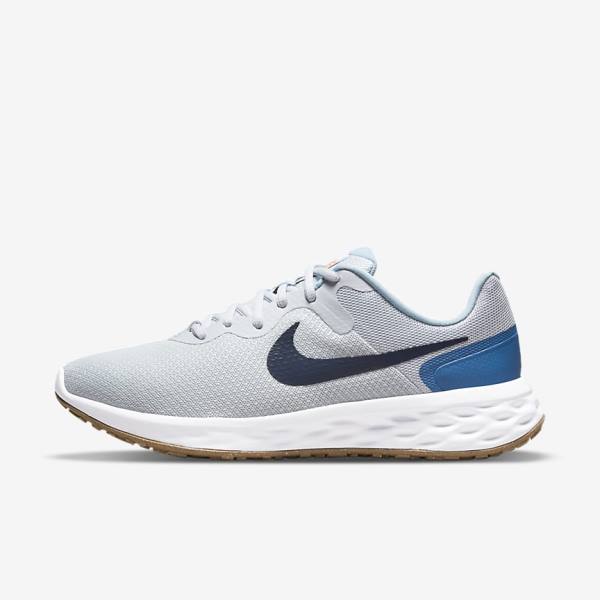 Nike Revolution 6 Next Nature Weg Hardloopschoenen Heren Platina Donkerblauw Blauw | NK248RDH