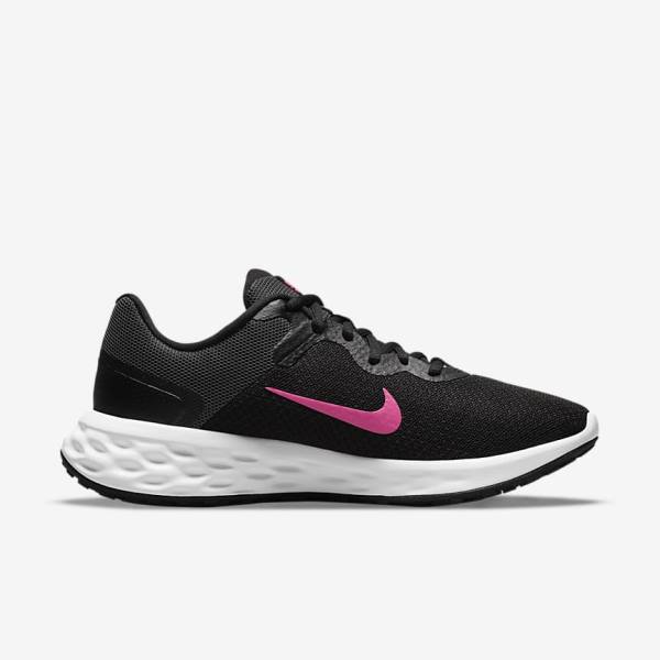 Nike Revolution 6 Next Nature Weg Hardloopschoenen Dames Zwart Grijs Roze | NK408VWO