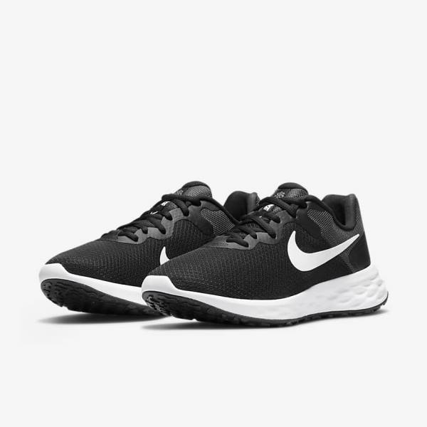 Nike Revolution 6 Next Nature Weg Hardloopschoenen Dames Zwart Donkergrijs Wit | NK738ZVX