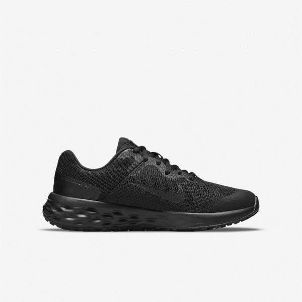 Nike Revolution 6 Older Weg Hardloopschoenen Kinderen Zwart Donkergrijs | NK190EQF