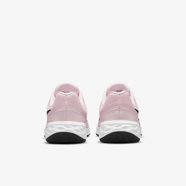 Nike Revolution 6 Older Weg Hardloopschoenen Kinderen Roze Zwart | NK310PMY