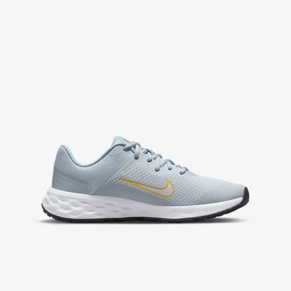 Nike Revolution 6 Older Weg Hardloopschoenen Kinderen Blauw Gekleurd | NK519XUA